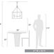 Smyth 4 Light 21 inch Matte Black Chandelier Ceiling Light in Clear Glass